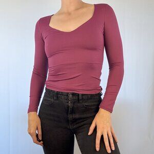 Blackmilk Purple Sweetheart Top